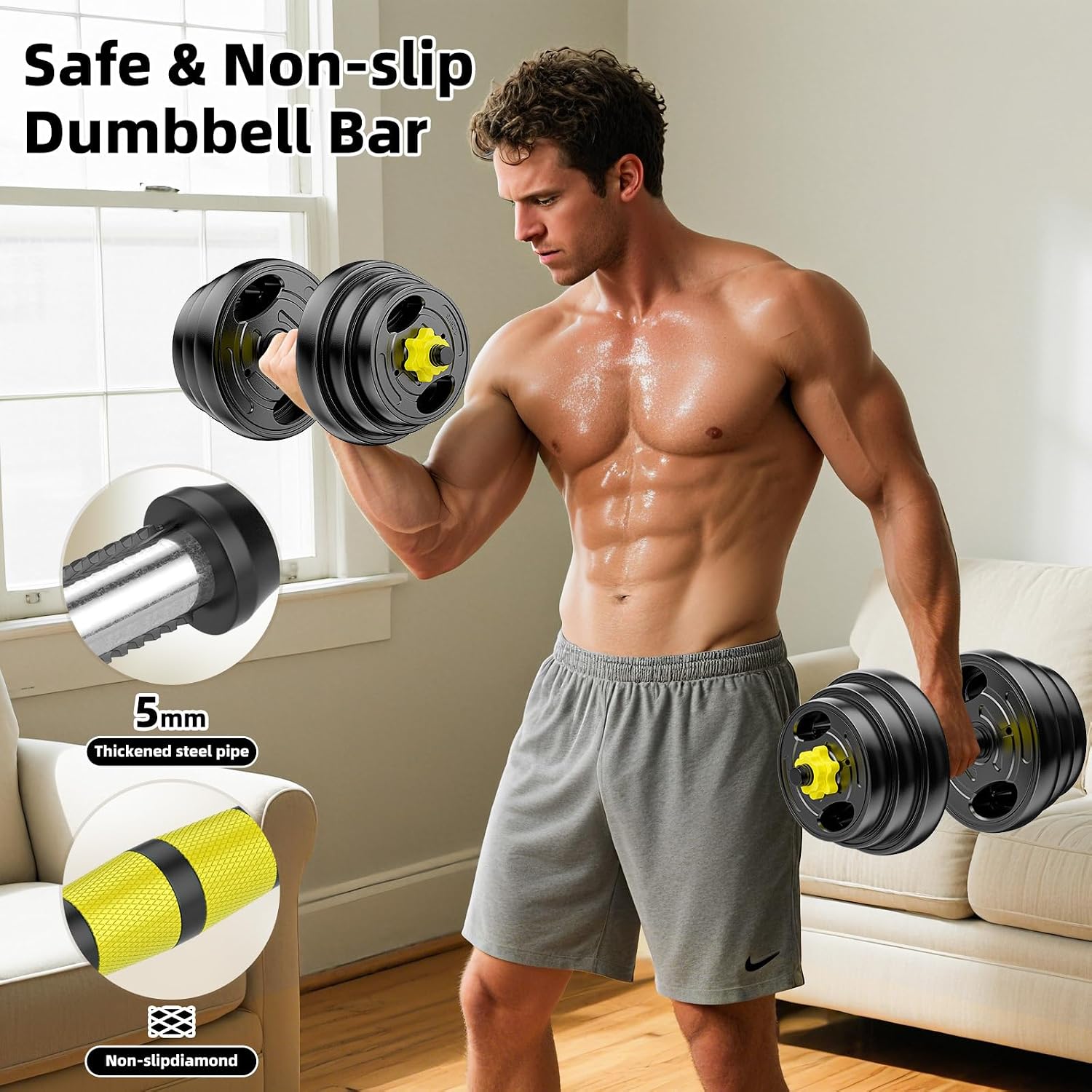 Adjustable Dumbbell Set, 10-90 - Dumbbell Set review and price